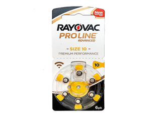 Батарейки №10 для слухового аппарата Rayovac Proline