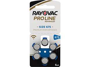 Слуховые батарейки 675 Rayovac Proline Advanced