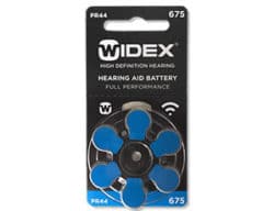 Батарейки Widex р675 для слуховых аппаратов