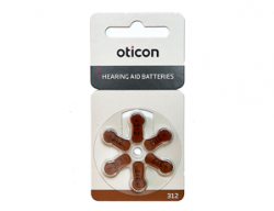 Батарейки для слухового аппарата Oticon 312