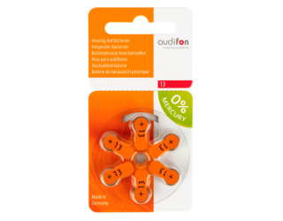 Батарейки Audifon №13 (Германия) для слуховых аппаратов