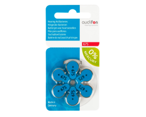 Батарейки Audifon №675 (Германия) для слуховых аппаратов