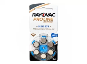 Батарейки №675 для слухового аппарата Rayovac Proline