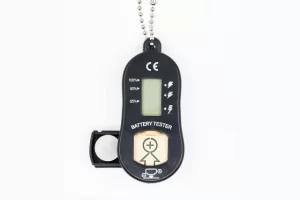 Брелок-тестер для батареек черный