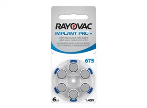 Батарейки №675 для слухового аппарата Rayovac Proline Inplant Pro