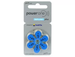 Слуховые батарейки PowerOne Evolution №675 для кохлеарных имплантов